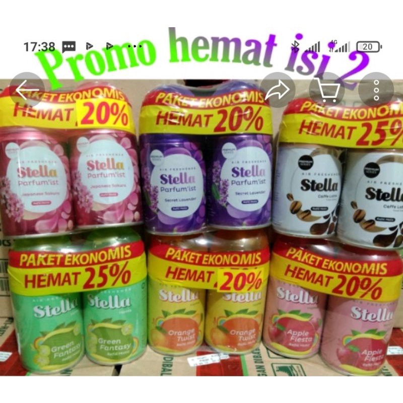 STELLA MATIC 225ML PAKET ISI 2 PEWANGI RUANGAN