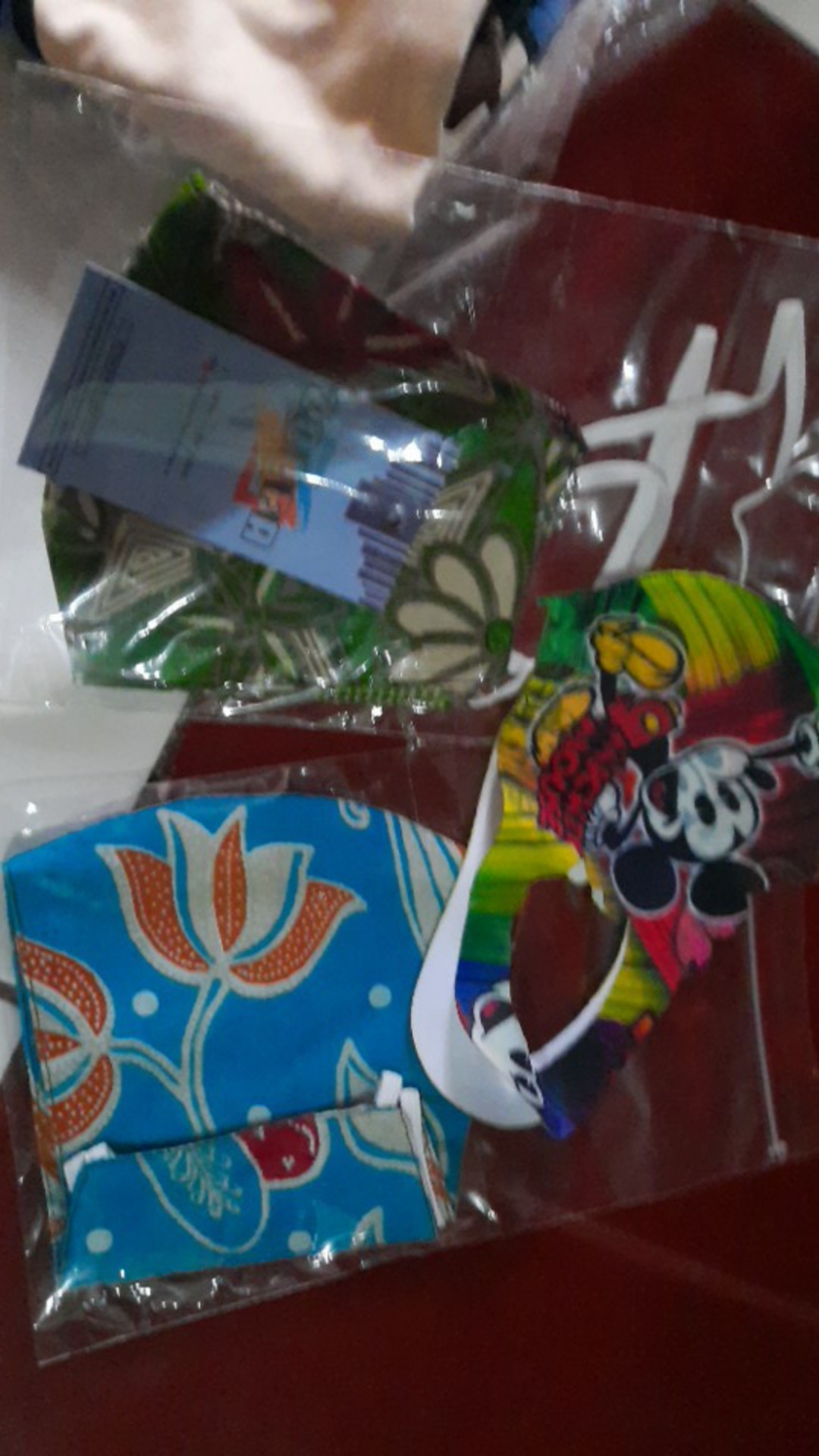 Masker Hijab Batik / Masker Headloop / Masker Batik Dewasa