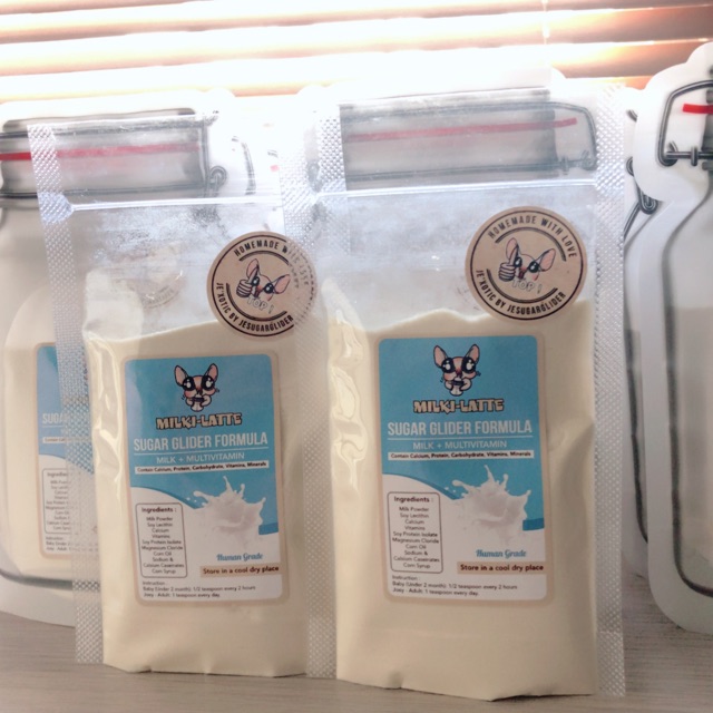 Milki-Latte 50gram, Susu untuk Sugar Glider, Sugar Glider Formula