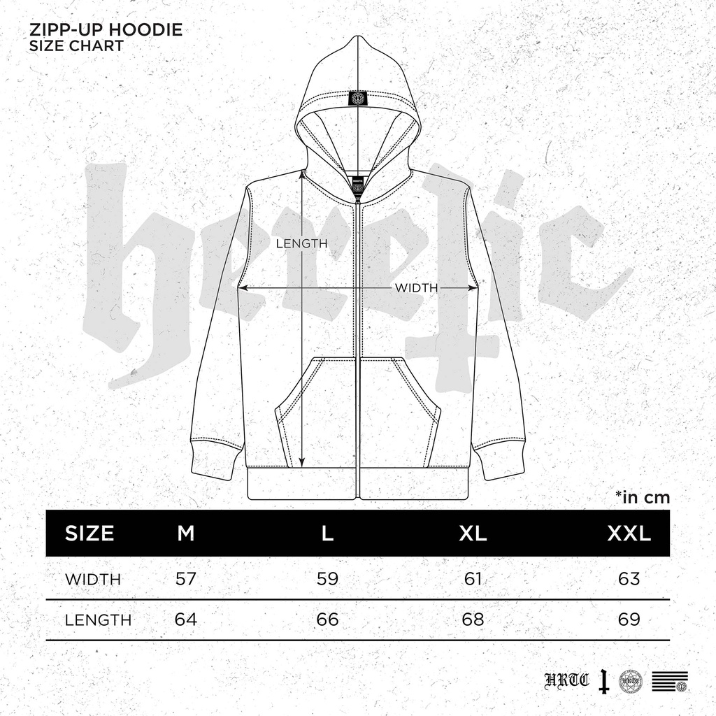 Heretic - Zip-up Zipper Hoodie - Wand