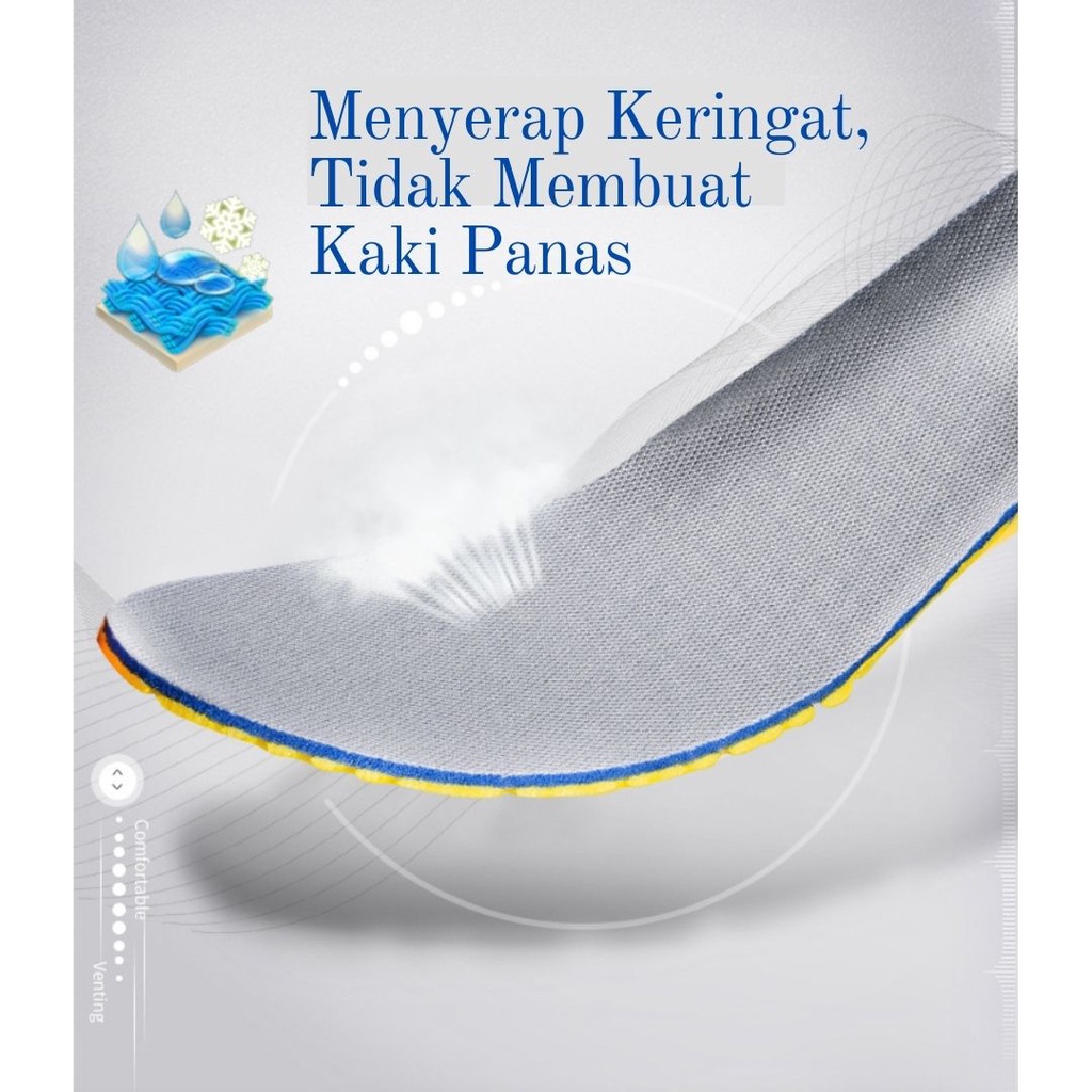 Insole Sepatu Olahraga Casual Kerja Murah Nyaman Empuk Alas Kaki Anti Bau/ Anti Panas / Sol Sepatu