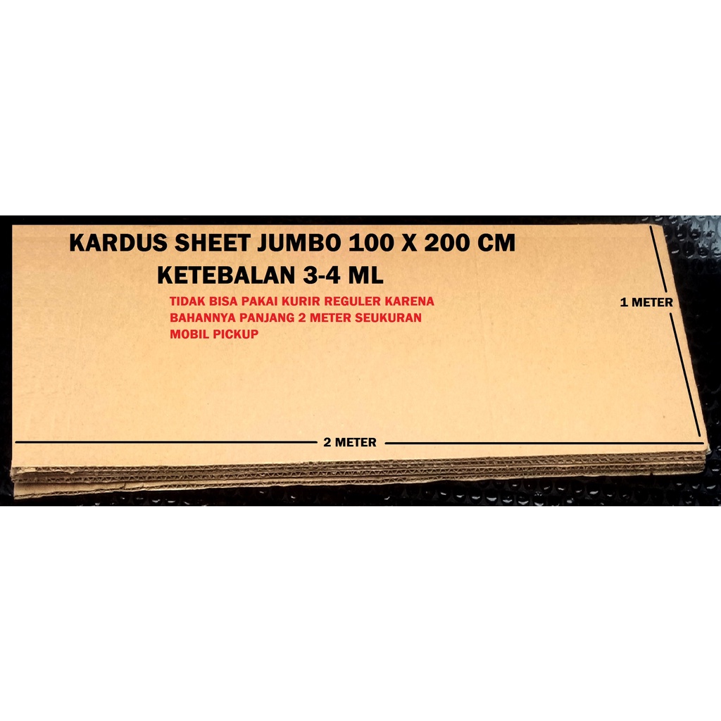 

Kardus Sheet Lembaran 100 X 200 CM > Kardus Lembaran > Sheet Lembaran > Dus Sheet Packing Polos Baru