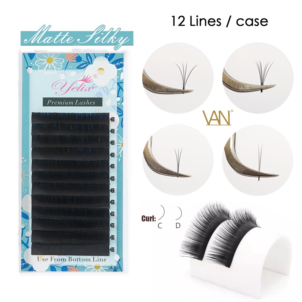 YELIX BLACK PREMIUM EYELASH SUPER LEMBUT