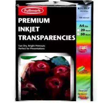 

Transparencies - Fullmark Premium Inkjet Transparencies A4