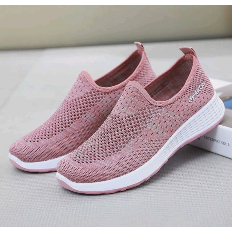 sepatu rajut wanita sneaker rajut import sepatu olahraga P006