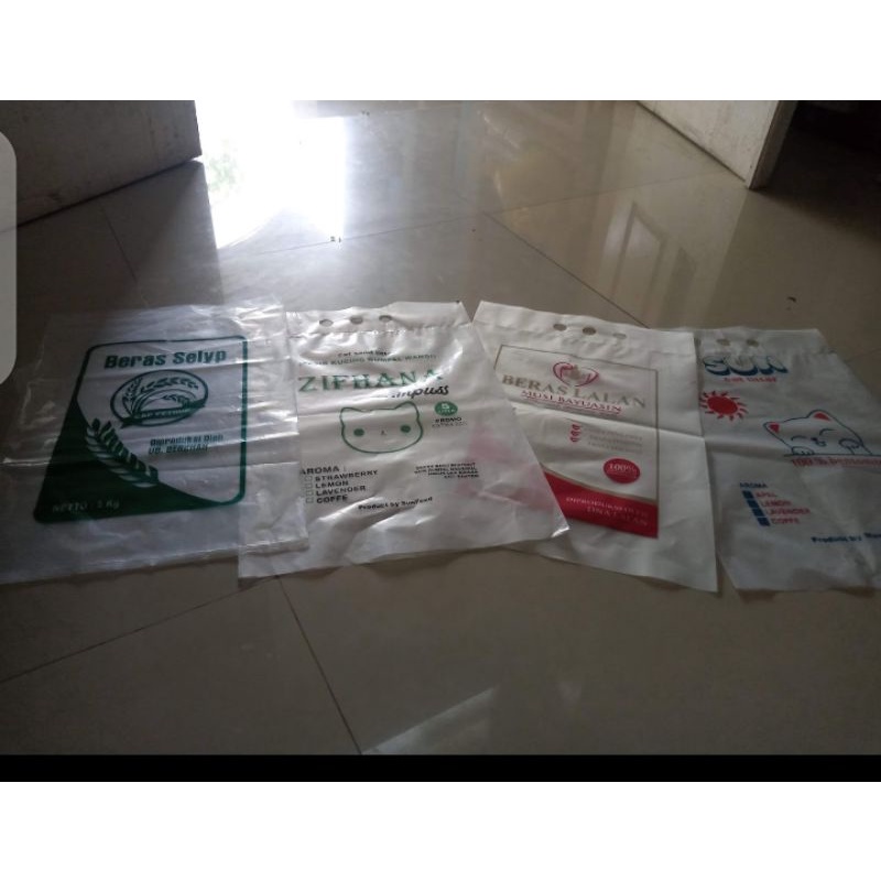plastik beras 3kg sablon custom(500lembar)
