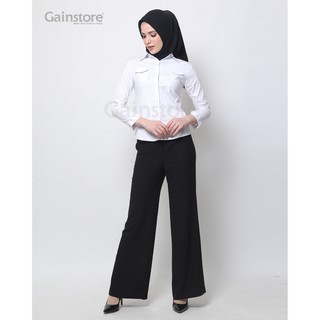  Kemeja  Putih  Polos Wanita  Baju Formal Cewek Baju Kantor 