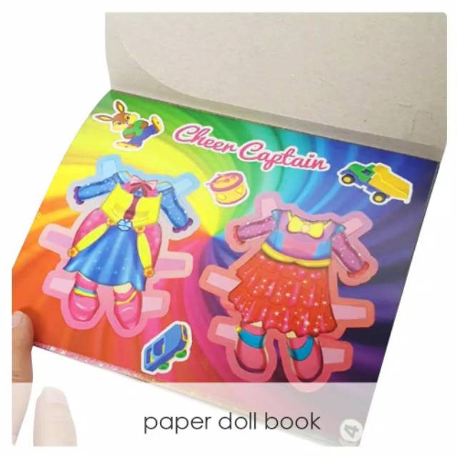 DIY PAPER DOLL FASHION BOOK - DRESS UP BONEKA KARTON