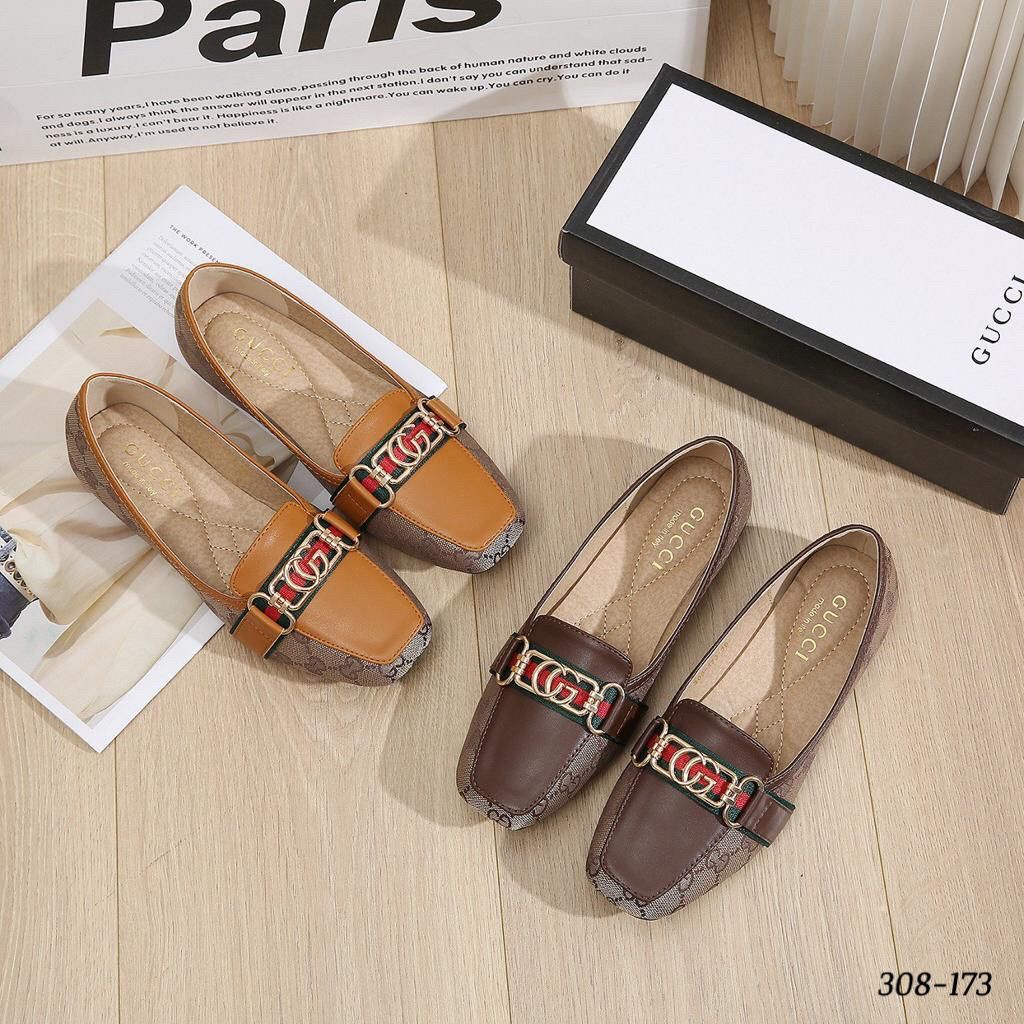 Sepatu Flat Gucci 308-173** lv kr F