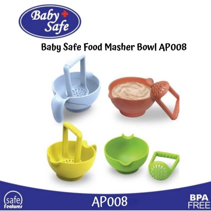 Baby Safe Food Masher Bowl AP008