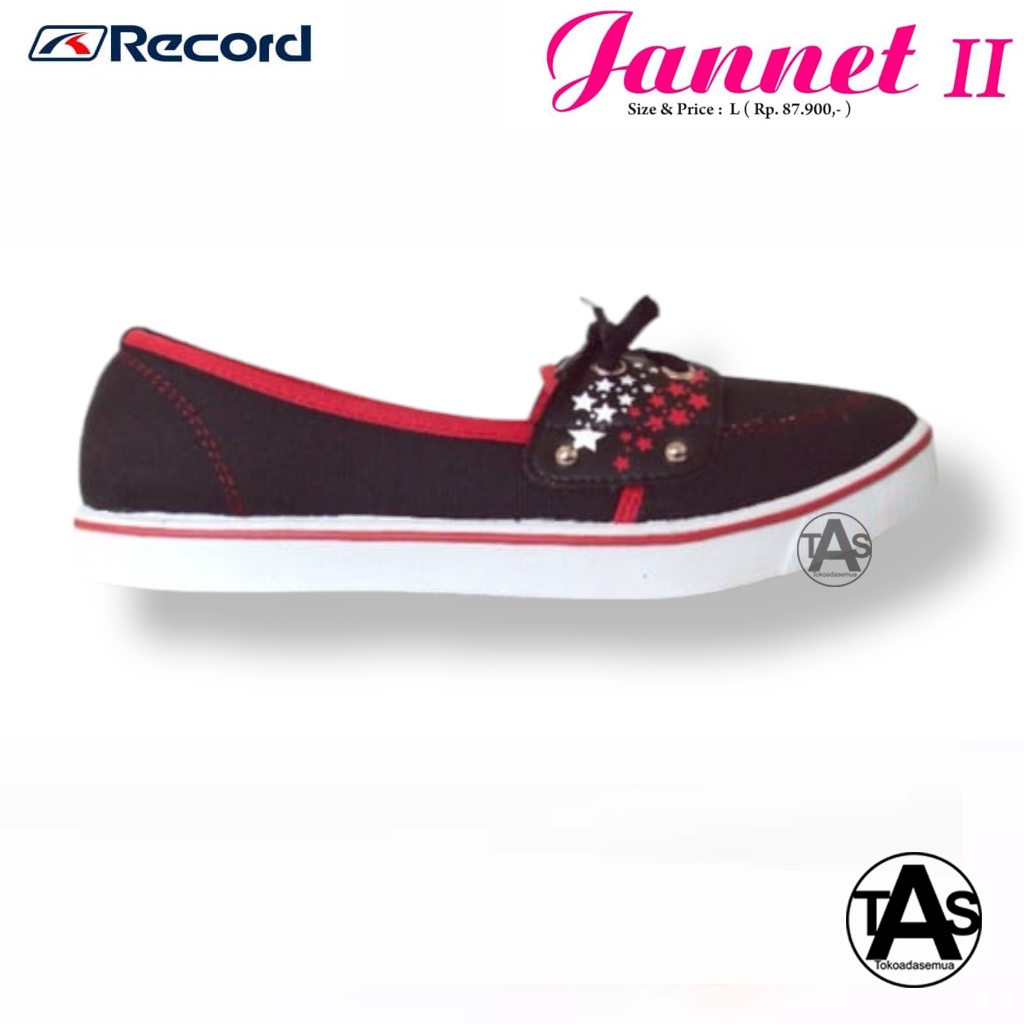 SEPATU SLIP ON CEWEK TERMURAH / SEPATU SLIP ON CEWEK TERLARIS / SEPATU SLIP ON CEWEK RECORD JANET II UKURAN 36-40