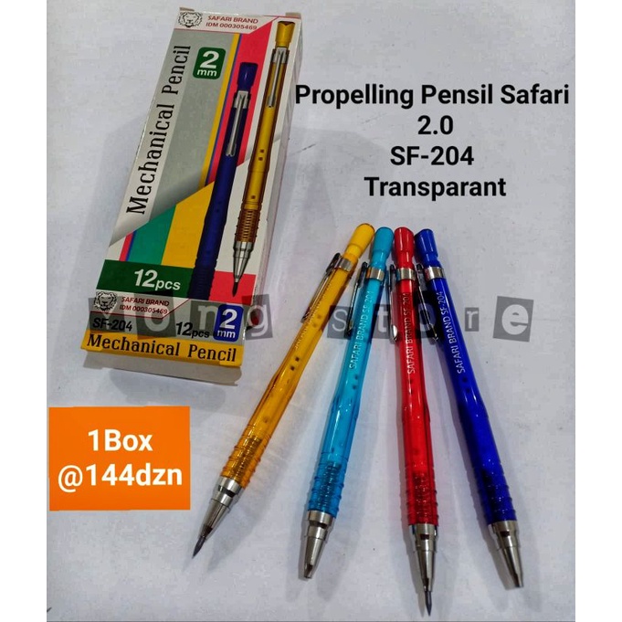 

PENSIL MEKANIK SAFARI 2.0MM SF-204 TRANSPARANT / PROPELLING MECHANICAL PENCIL SF 204 2.0MM (PCS) MURAH GROSIR