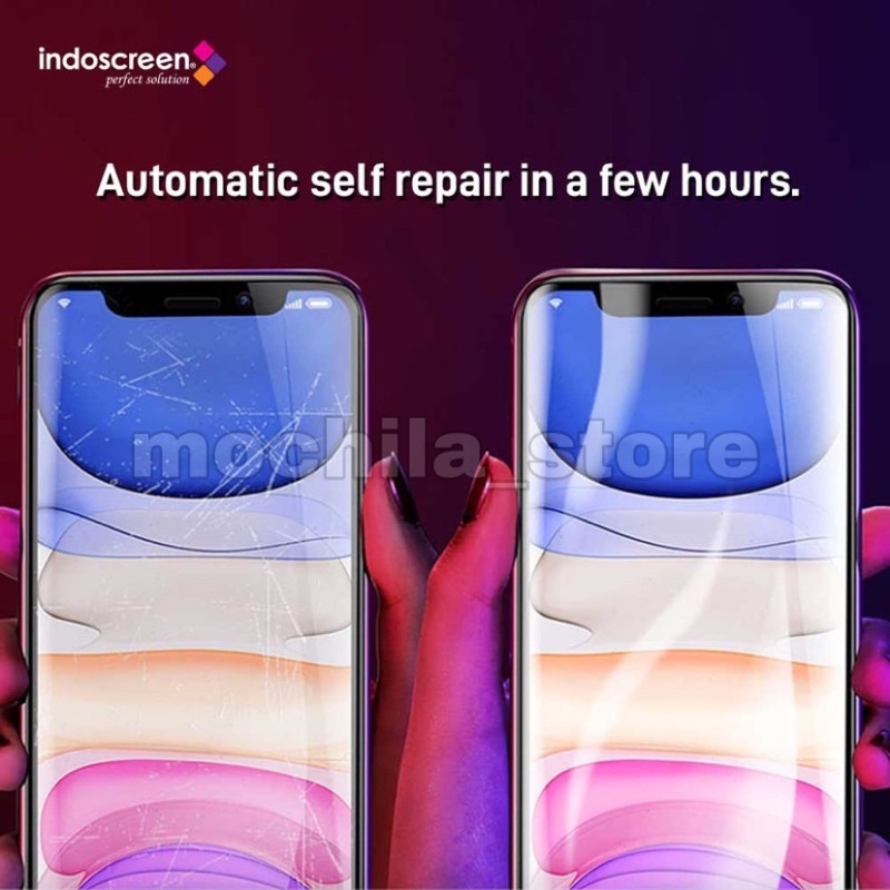 Hydrogel Anti Gores Full Cover - Anti Gores Clear - Anti Glare Full Layar Realme Indoscreen