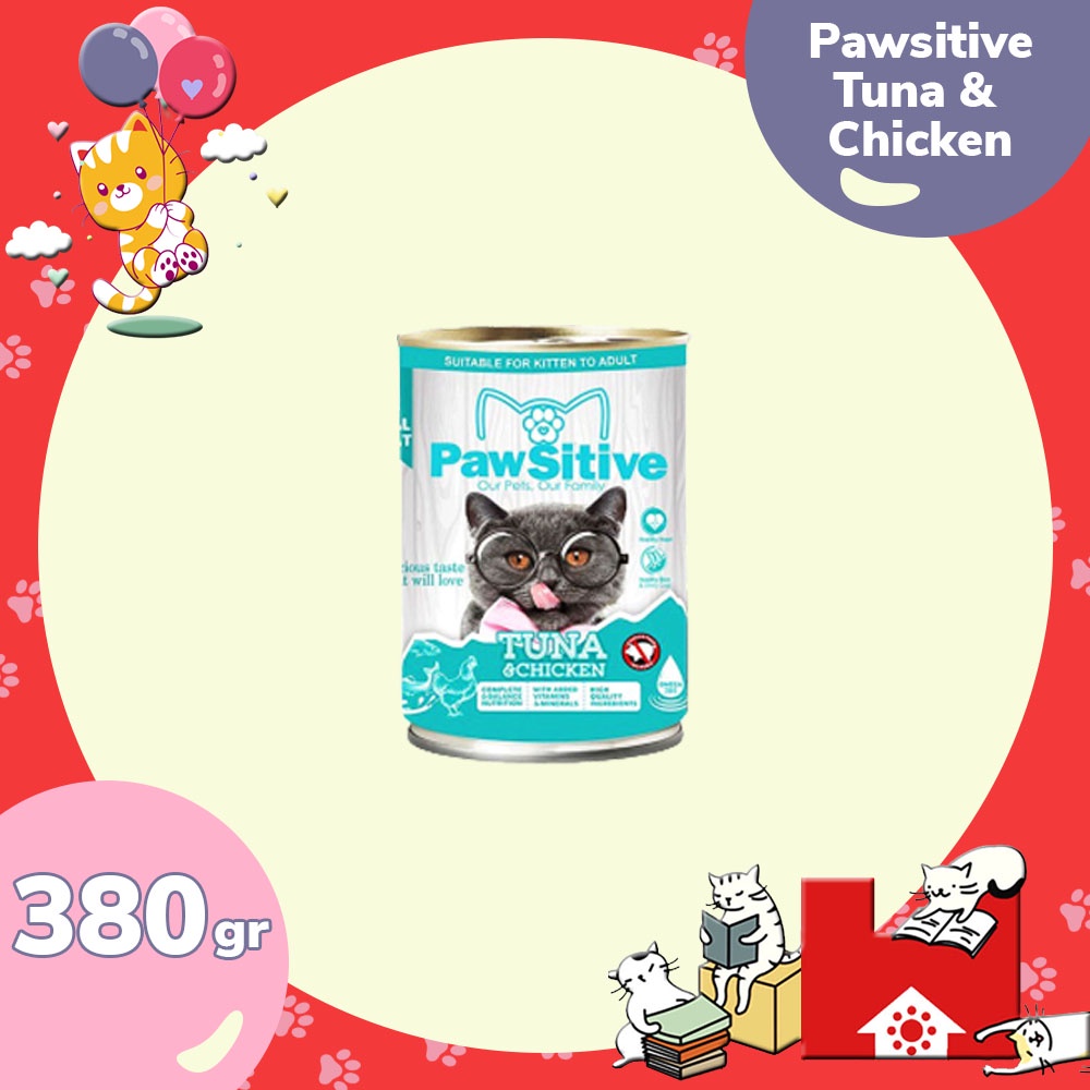 Pawsitive Cat Wet Food 400gr All Varian / Makanan Kucing Basah 400 gr