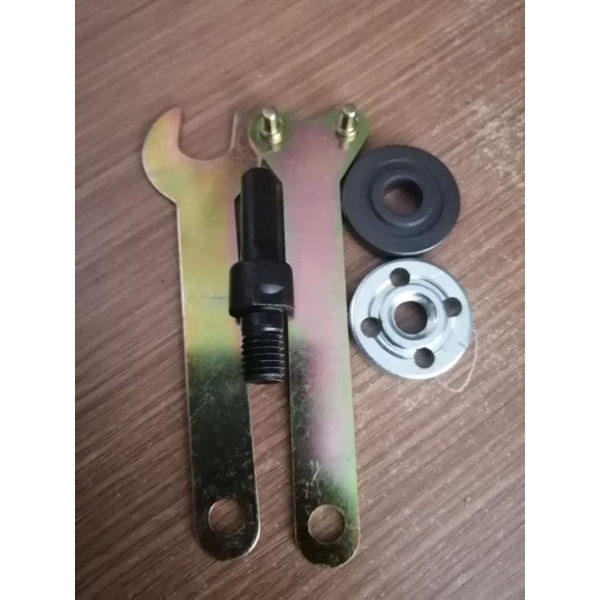 adaptor gerinda tangan ke bor tangan plus kunci pas kunci gerinda mesin poles mesin slep