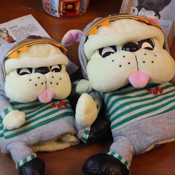 Boneka Plush Anjing Bulldog Lucu Dengan Topi Untuk Hadiah Shopee