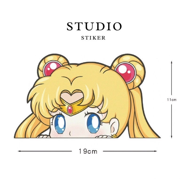 Stikerstudio - Stiker Mobil Anime Sailor Moon / Sticker Mobil SailorMoon