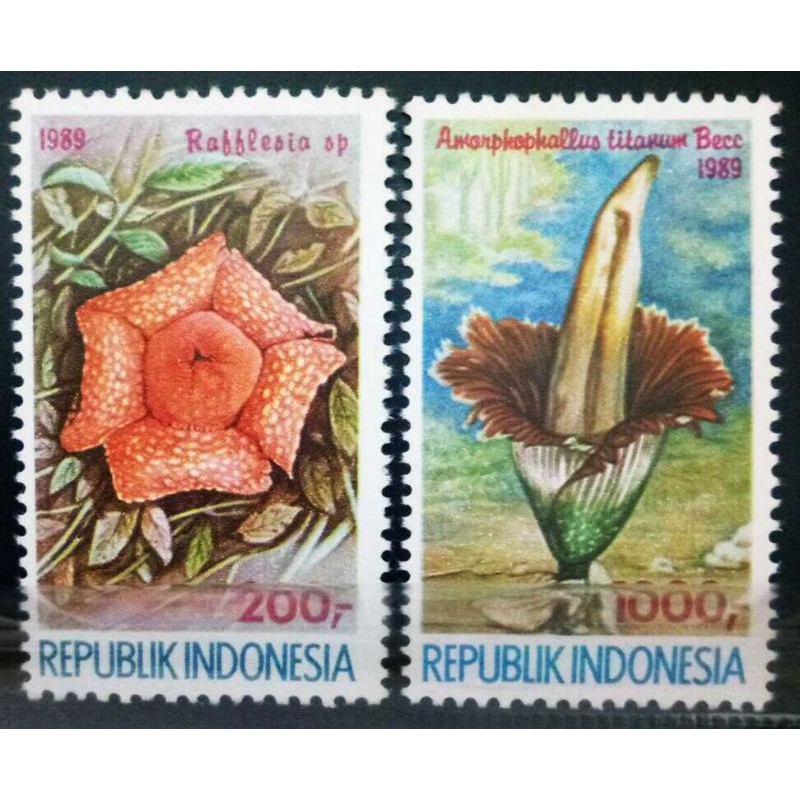 

Perangko Seri Bunga Raflesia tahun 1989 (mint)