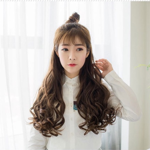 Hairclip korean Wave Blow (ombak bawah) 50cm - 60cm rambut palsu curly