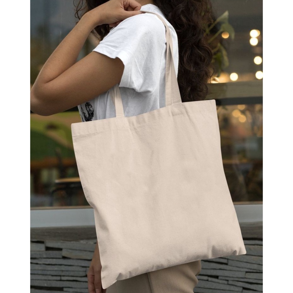 Tote Bag Canvas Polos TIPE B / Tas Nudie Canvas / Tote Bag Kanvas