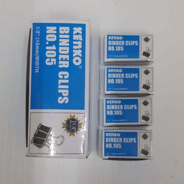 

BINDER CLIP KENKO 105 (12pcs) | KLIP KERTAS PER TABUNG