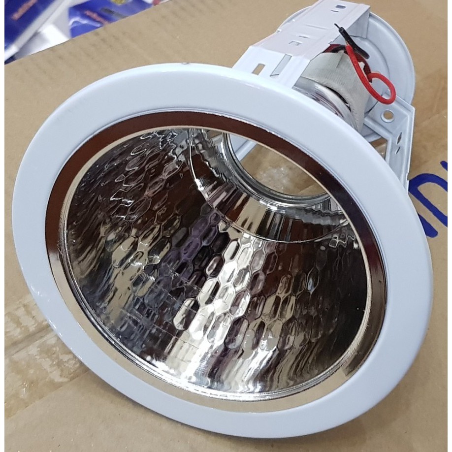 KAP LAMPU DOWNLIGHT 4 INCH FITTING LAMPU DOWNLIGHT 4&quot; E27 PUTIH KAKI 3