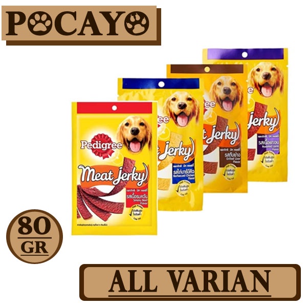 Pedigree Meat Jerky Strap All Varian 80gr