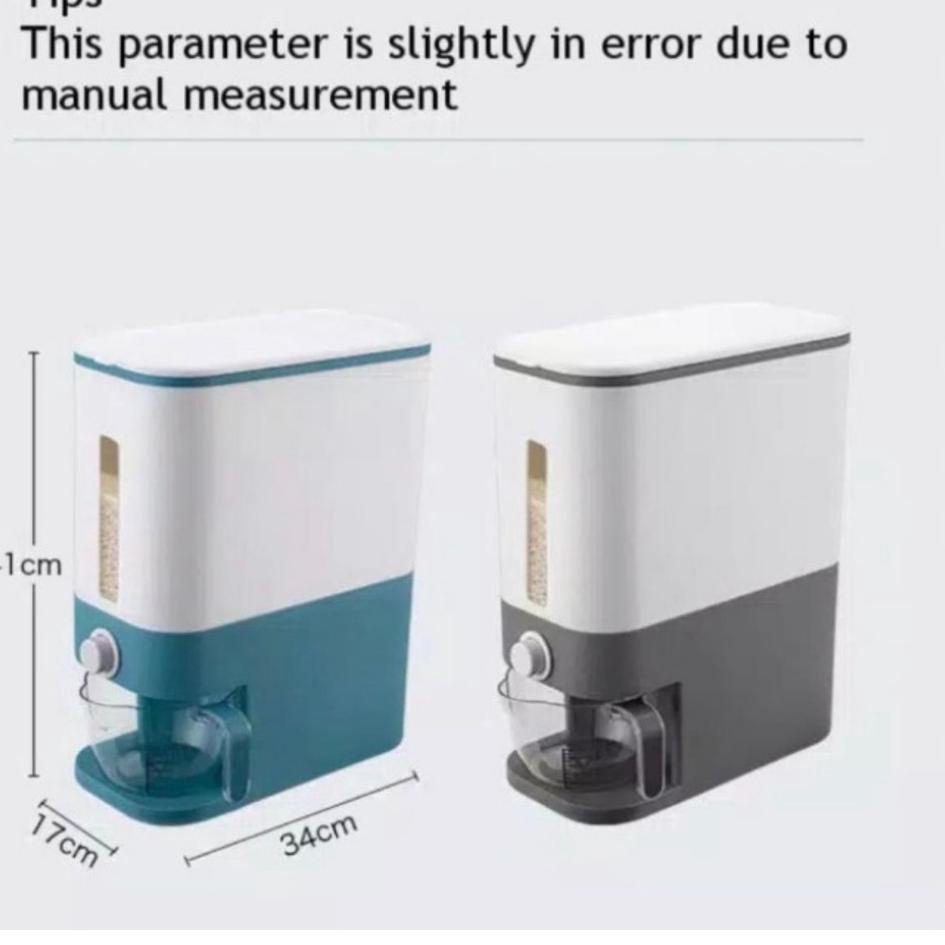 Terlaris.. (COD) Dispenser Beras 12KG dan 25KG  Rice Box Tempat Penyimpanan Beras Otomatis Dengan Wa