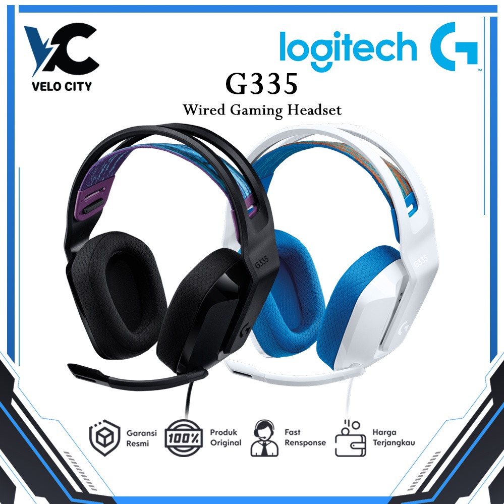 Logitech G335 7.1 Headset Gaming Wired Microphone Garansi Resmi 2 Tahun