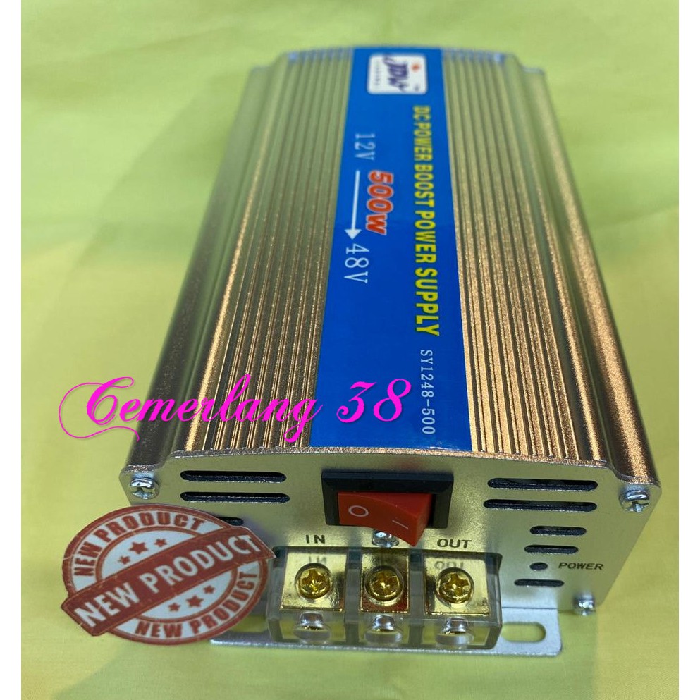 Step Up DC 12V ke DC 48V 500W Power Converter DC DC 12 V to 48 V 500 W