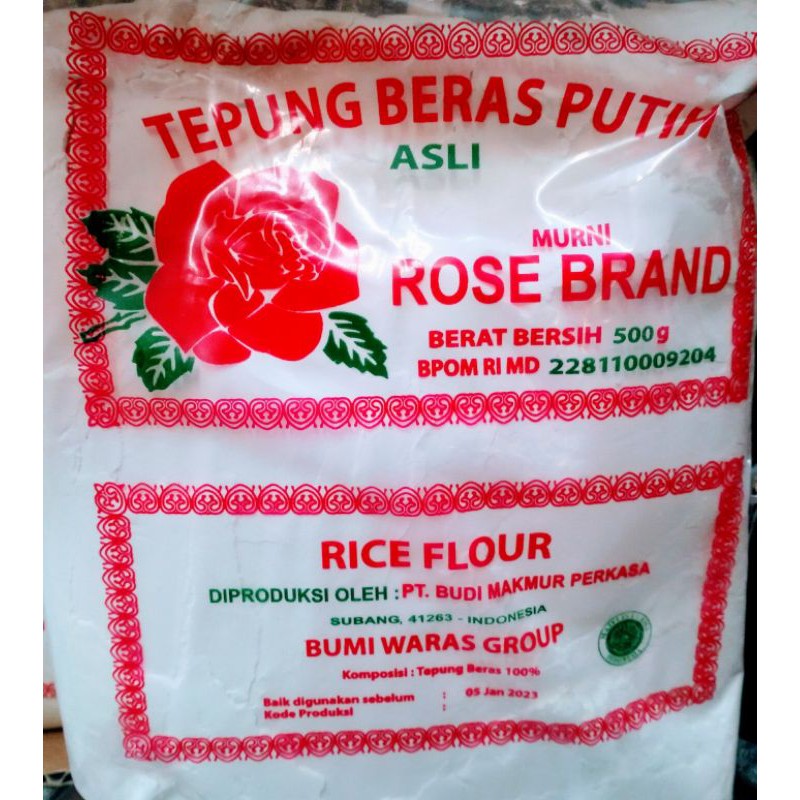 

Tepung Beras Putih Rose Brand 500gr