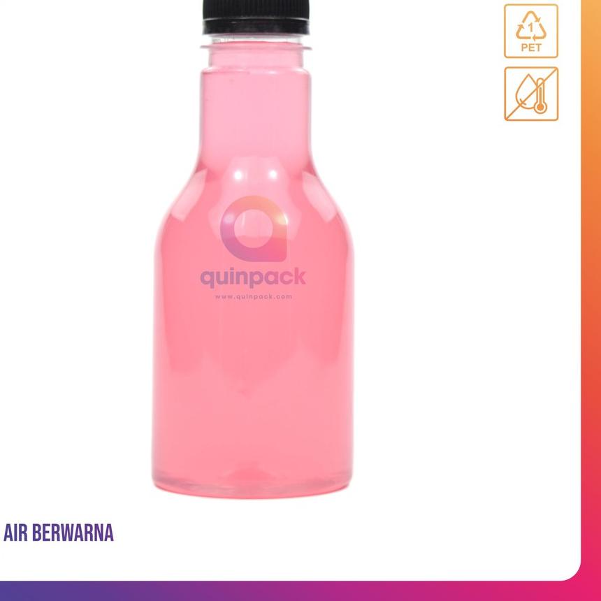 ❋ Botol Plastik Pir 250 ML - Botol Almond Pir 250ML - Murah Kopi Jus Madu - Kale Cantik Unik 250ML ۞