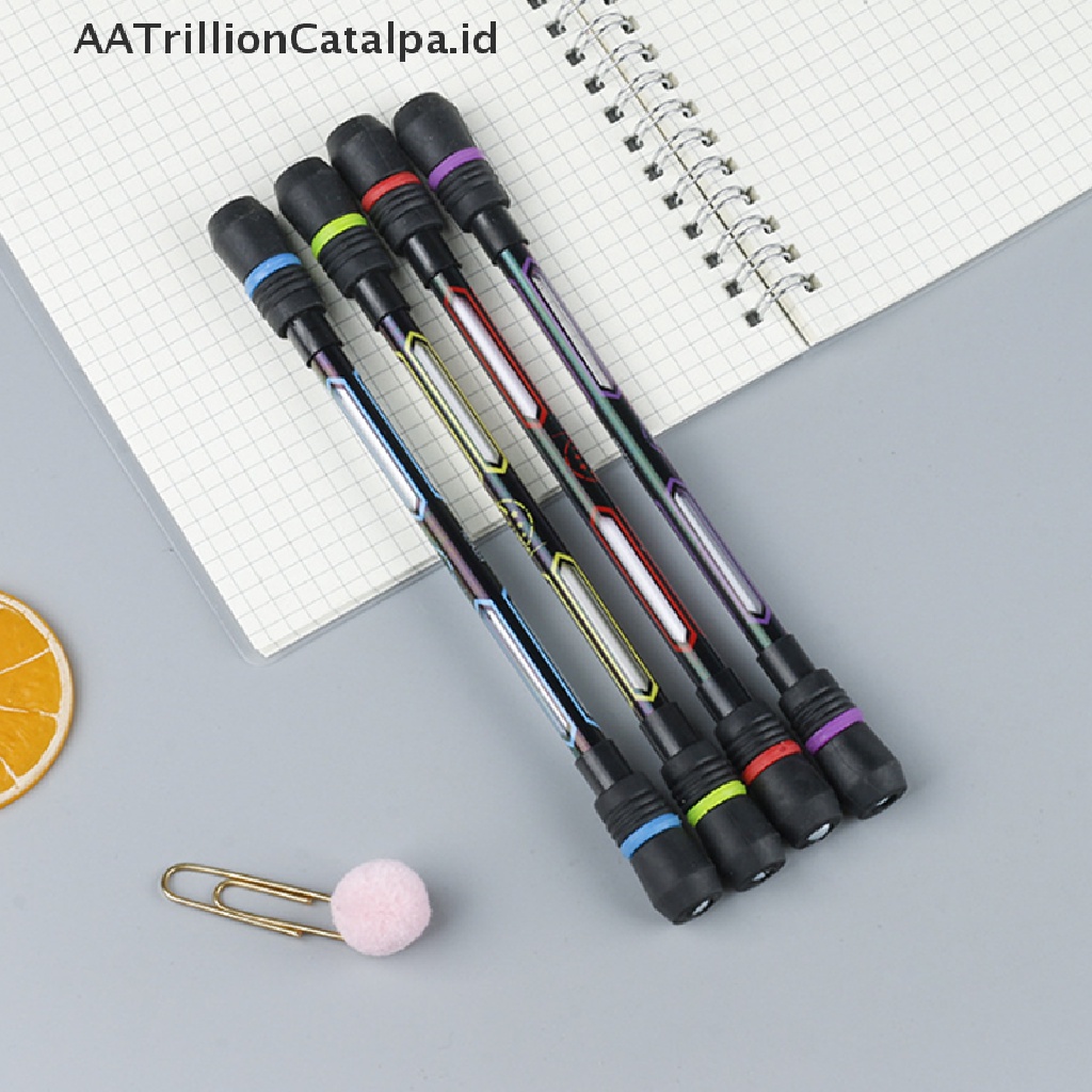 (AATrillionCatalpa) 1pc Mainan Spinner Bentuk Pulpen Bahan Plastik Untuk Anak / Dewasa