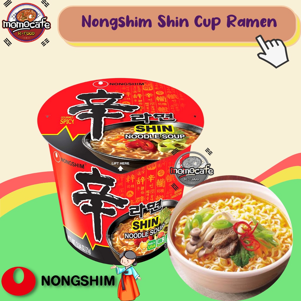 Nongshim Shin Ramen Cup - Noodle Cup Made In Korea | Shopee Indonesia