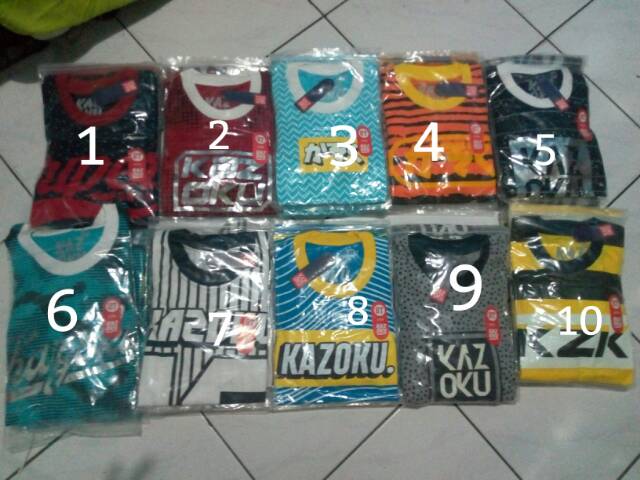 KAZOKU KAOS ANAK 8T(6-7TH)