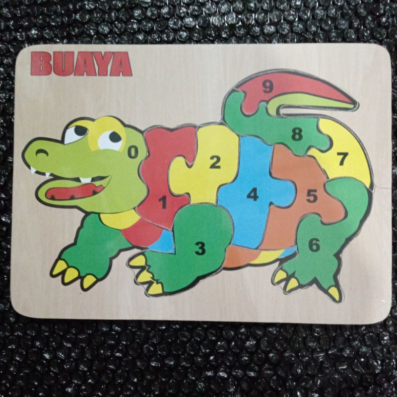 puzzle kayu / mainan anak edukasi bisa cod / puzzle angka / puzzle huruf Hijaiyah / puzzle binatang