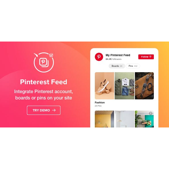 Pinterest Feed  - WordPress Pinterest plugin