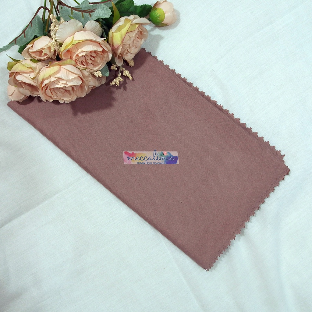 Jilbab Segi Empat Azara Voal Syari 130 x 130 Oskara  Miracle Jumbo Laser Cut-Mocca