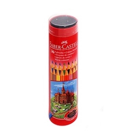 

Pensil Warna Faber Castell 36 L Classic Tin Round kemasan Kaleng Bulat #115828
