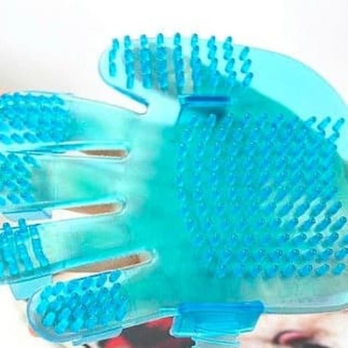 Pet Brush Deshedding Glove Sarung Tangan Grooming Kucing Anjing Karet Gloves