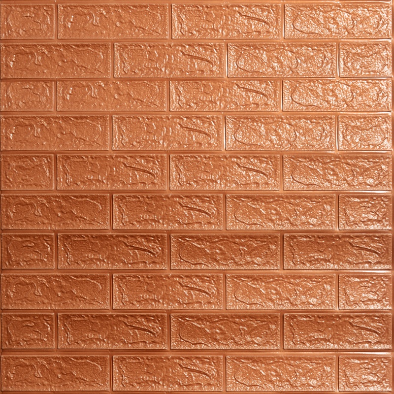 Wallpaper Foam Bata / Wallfoam 3D Emboss Dekorasi Dinding Berkualitas Termurah-A009 Coklat