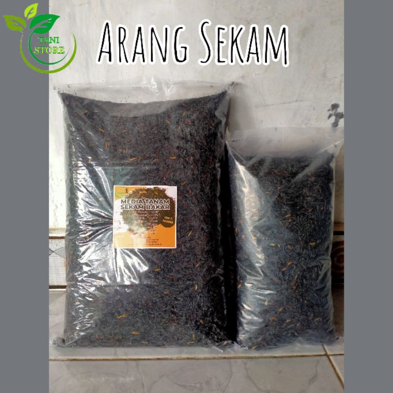 Sekam Bakar_arang sekam_organik