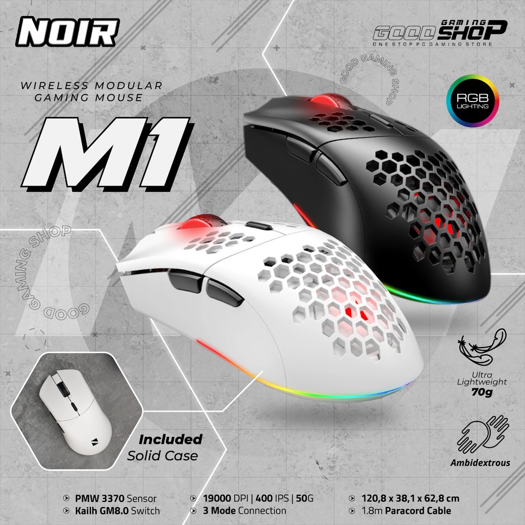 Noir M1 Modular Mouse - Gaming Mouse