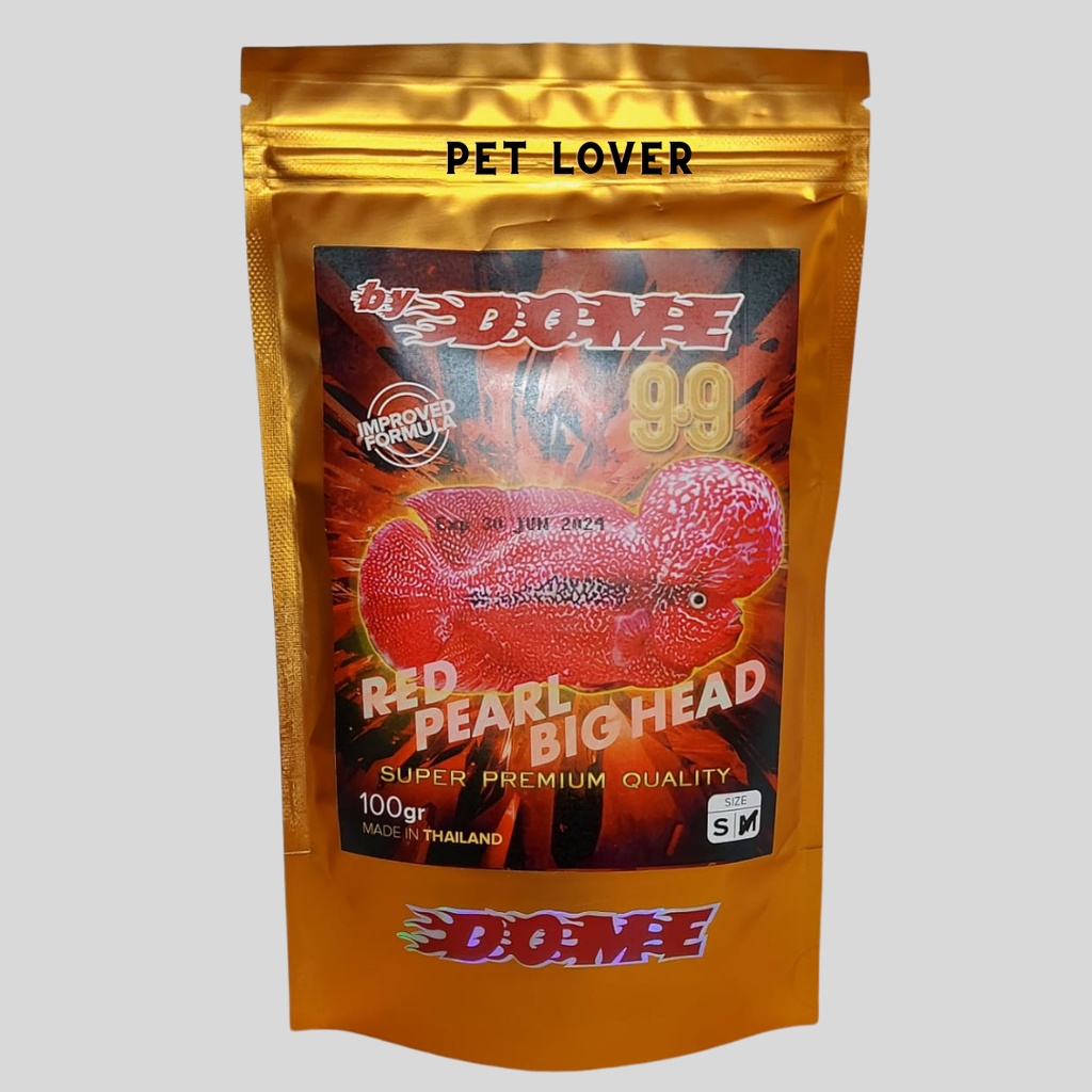 Dome 9.9 Pelet Makanan Ikan Louhan 99 Dome 100gr