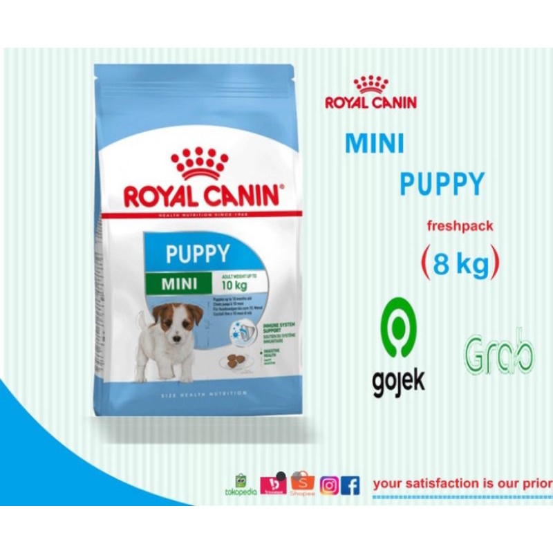 GOJEK -Royal canin mini junior/puppy 8 kg