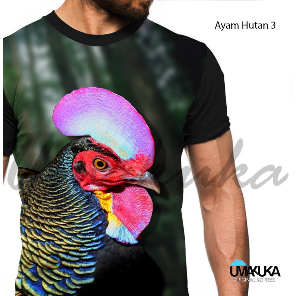 Kaos Ayam Hutan Gagah Shopee Indonesia