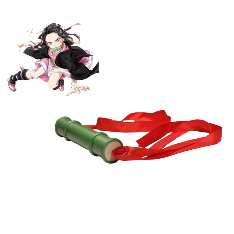 Tongkat Penyegel Tabung Bambu Demon Slayer Kimetsu no Yaiba Bahan Plastik Untuk Alat Peraga Cosplay