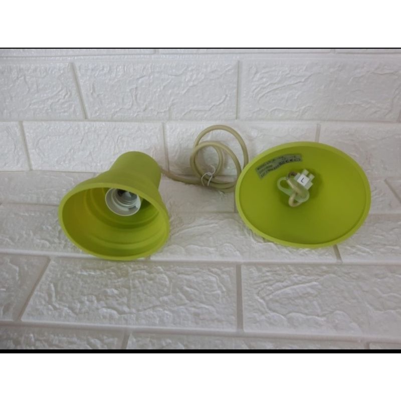 Fiting Lampu Gantung Cafe Bahan Silicon Karet Warna Warni