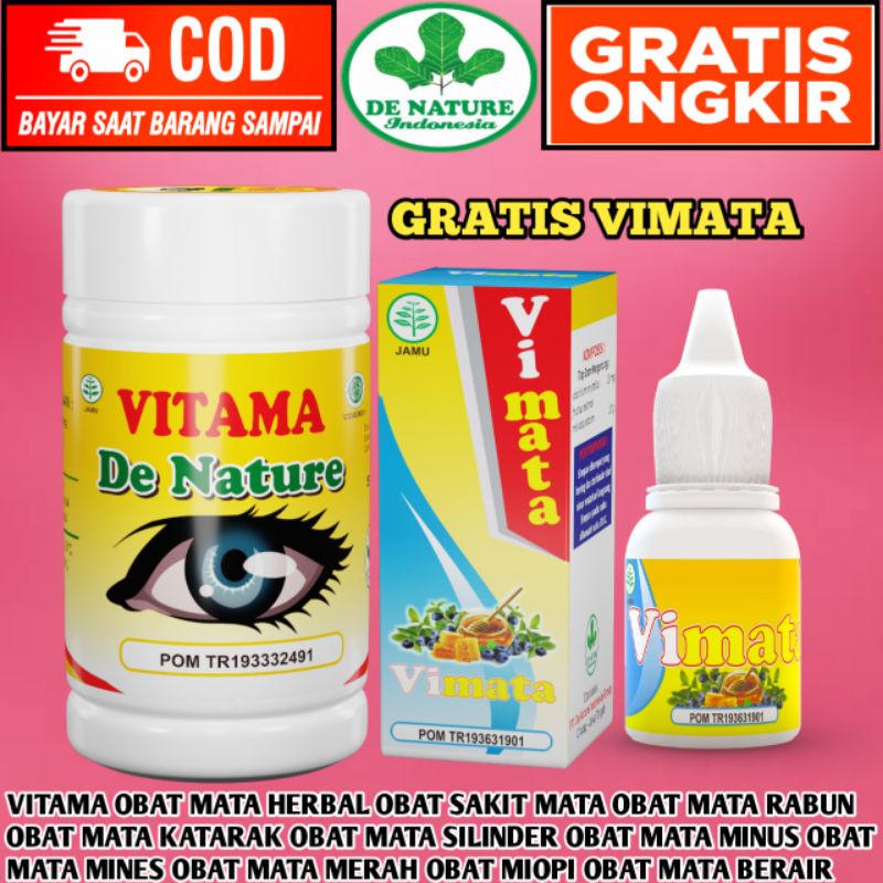 Vitama De Nature Obat Mata Katarak Minus Mata Berlemak Buram Glukoma Glaukoma Konjungtivitis Merah B
