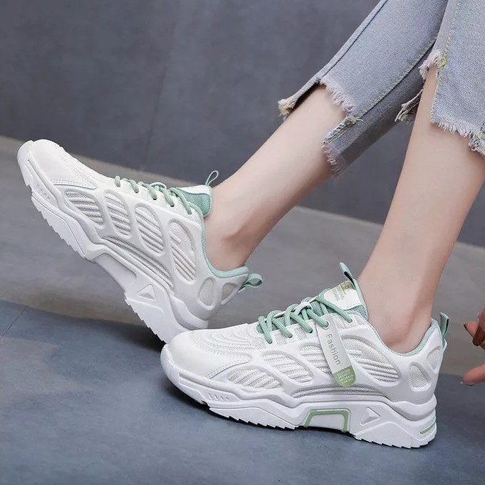 RYS - Light Breathe Sepatu Sneakers Wanita Fashion Casual - Ori Import